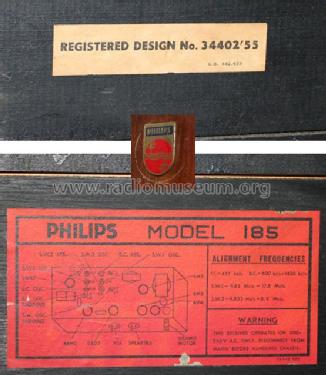Phil-Harmonic 185; Philips Australia (ID = 1048007) Radio