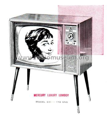 Mercury Lowboy 21LT631; Philips Australia (ID = 1983452) Télévision