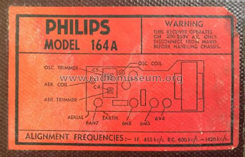Quartet 164A; Philips Australia (ID = 2586115) Radio