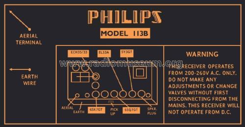 Radioplayer 113B; Philips Australia (ID = 2783637) Radio