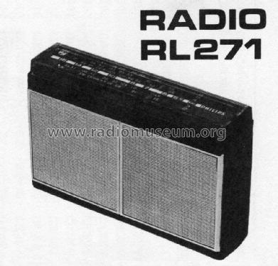 Trendsetter RL271; Philips Australia (ID = 1294253) Radio