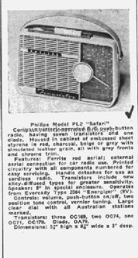 Safari PL2; Philips Australia (ID = 1639664) Radio