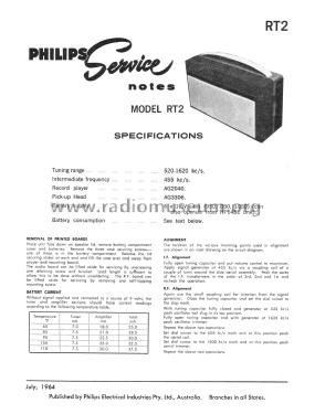 Swing-Twin RT2; Philips Australia (ID = 2748484) Radio