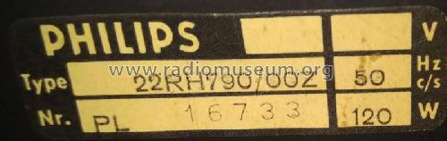 22RH790 /00Z; Philips Belgium (ID = 2534254) Radio