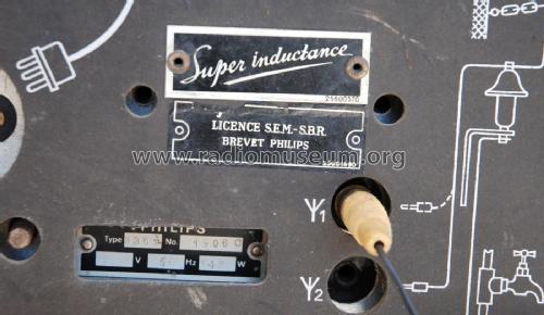 Super inductance 836A; Philips Belgium (ID = 1952897) Radio