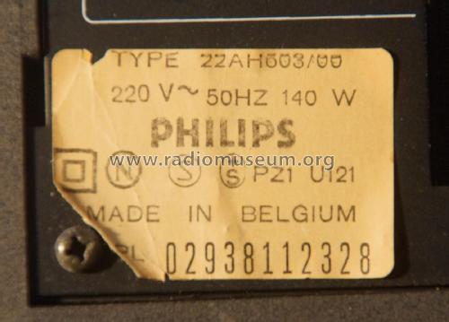 AM-FM Stereo Receiver 22AH603 /00 /12 /15 /60 /62 /65; Philips Belgium (ID = 2594757) Radio