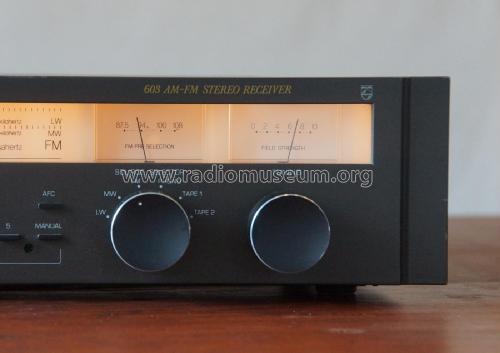 AM-FM Stereo Receiver 22AH603 /00 /12 /15 /60 /62 /65; Philips Belgium (ID = 2594767) Radio