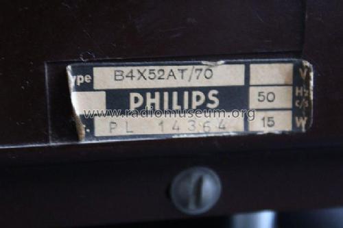 B4X52AT /70; Philips Belgium (ID = 2434487) Radio