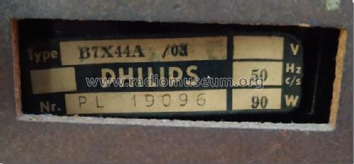 B7X44A /03; Philips Belgium (ID = 2536797) Radio