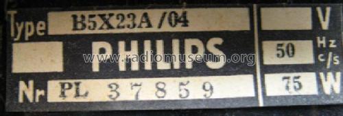 Bi-Ampli B5X23A /04; Philips Belgium (ID = 2406473) Radio