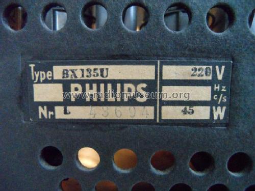 BX135U; Philips Belgium (ID = 2362227) Radio