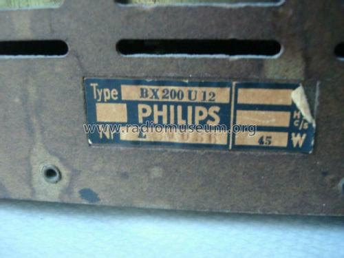 BX200U /12; Philips Belgium (ID = 2554939) Radio