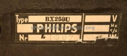 BX250U; Philips Belgium (ID = 2520445) Radio