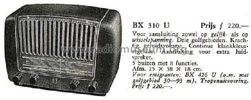 BX310U ; Philips Belgium (ID = 2381214) Radio