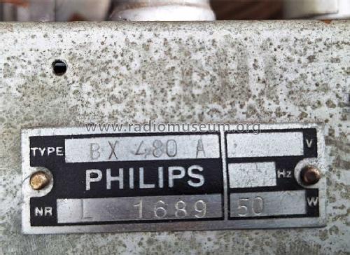 BX480A; Philips Belgium (ID = 2949767) Radio