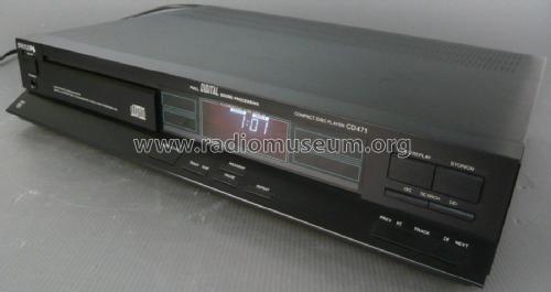 Compact Disc Player CD471 /00R; Philips Belgium (ID = 1968988) Sonido-V