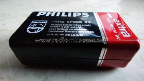 9 V Dry Battery 'extra' 6F22E - 1604D; Philips Belgium (ID = 2696323) A-courant