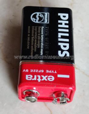 9 V Dry Battery 'extra' 6F22E - 1604D; Philips Belgium (ID = 2696324) Aliment.