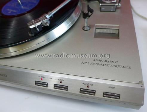 Full Automatic Turntable AF-829 Mark II 22AF829 /50; Philips Belgium (ID = 2498117) R-Player