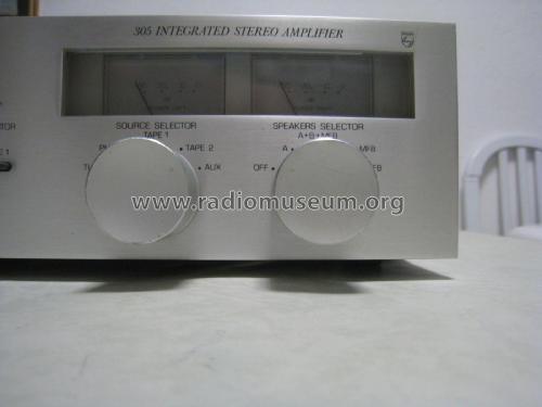 Integrated Stereo Amplifier 305 22AH305 /00 /15; Philips Belgium (ID = 2013545) Ampl/Mixer