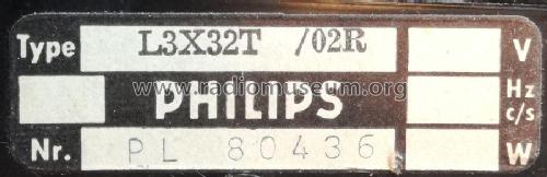 L3X32T /02R; Philips Belgium (ID = 2328828) Radio