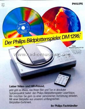 Laser Vision VLP720 22VP720 /50; Philips Belgium (ID = 2561925) Ton-Bild