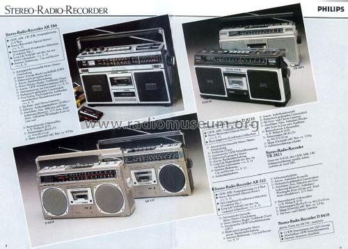 Radio Recorder 22AR584 /00; Philips Belgium (ID = 2127884) Radio