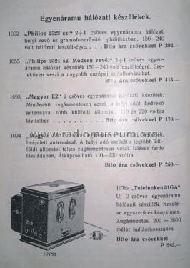 2523; Philips Hungary, (ID = 1600365) Radio