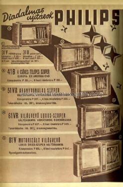 31U; Philips Hungary, (ID = 2350182) Radio