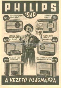 32B; Philips Hungary, (ID = 1946455) Radio