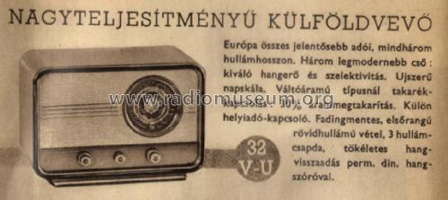 32V; Philips Hungary, (ID = 2223648) Radio