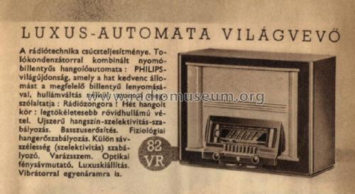 82VR; Philips Hungary, (ID = 2223656) Radio