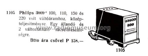 Anódpótló készülék 3009; Philips Hungary, (ID = 2209769) Aliment.