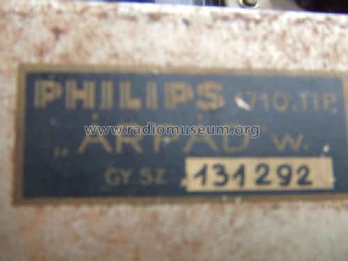 Árpád 1710 W ; Philips Hungary, (ID = 1268136) Radio