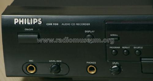 Audio CD Recorder CDR950; Philips Hungary, (ID = 1616934) Reg-Riprod