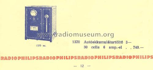 Autó akkutöltő 1370; Philips Hungary, (ID = 2247407) Strom-V
