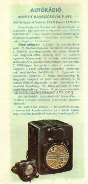 Car Radio 248/B; Philips Hungary, (ID = 1435119) Car Radio