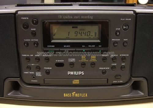 CD Radio Cassette Recorder AZ8640 /00 /02 /05; Philips Hungary, (ID = 915317) Radio