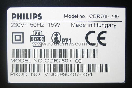 Audio Compact Disc Recorder CDR760 /00; Philips Hungary, (ID = 1404048) Ton-Bild