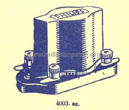 Kisfrekvenciás / Niederfrequenz-Transformator 4003; Philips Hungary, (ID = 2247136) Radio part