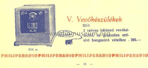 Kiskombináció 2515; Philips Hungary, (ID = 2247139) Radio