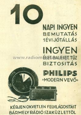Modernvevö 2524; Philips Hungary, (ID = 1922336) Radio