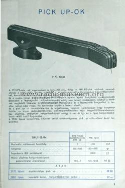 Pick-up 2950; Philips Hungary, (ID = 2128513) Micrófono/PU