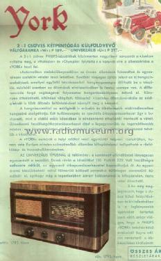 York W 1792; Philips Hungary, (ID = 2146195) Radio