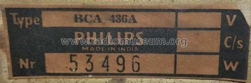 International AC BCA436A; Philips; India (ID = 2081594) Radio