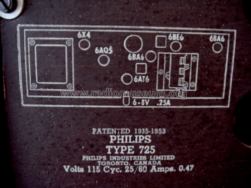 725; Philips Canada (ID = 565649) Radio