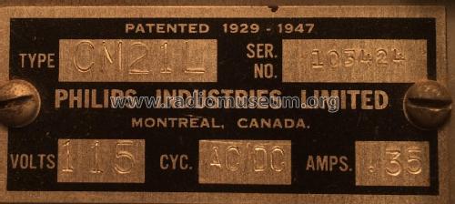CM-21L ; Philips Canada (ID = 2215159) Radio