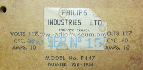 P447 ; Philips Canada (ID = 2079946) Radio