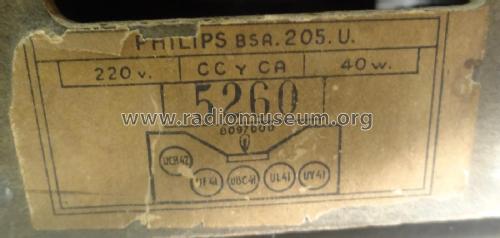 BSA205U; Philips Chilena S.A. (ID = 2074645) Radio