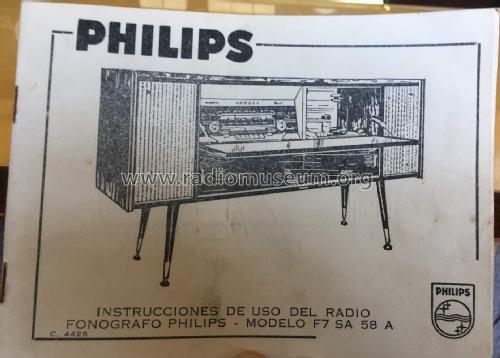 Radio Fonógrafo F7SA58A; Philips Chilena S.A. (ID = 2358269) Radio